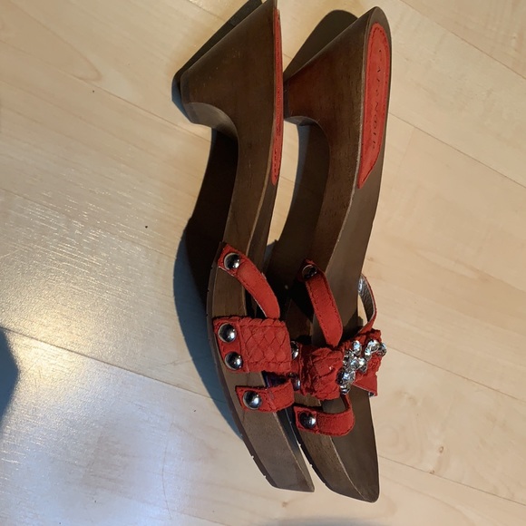 Ladies 2 inch heel sandals - Picture 3 of 6